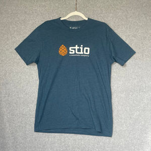 Stio Mens Medium Blue T Shirt Unisex Casual Outdoor Short Sleeve Tee # AG